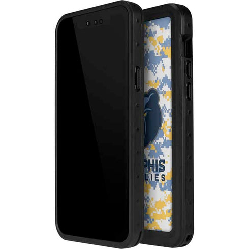 NBA Memphis Grizzlies Digi Camo iPhone 14 Pro Max Waterproof Case