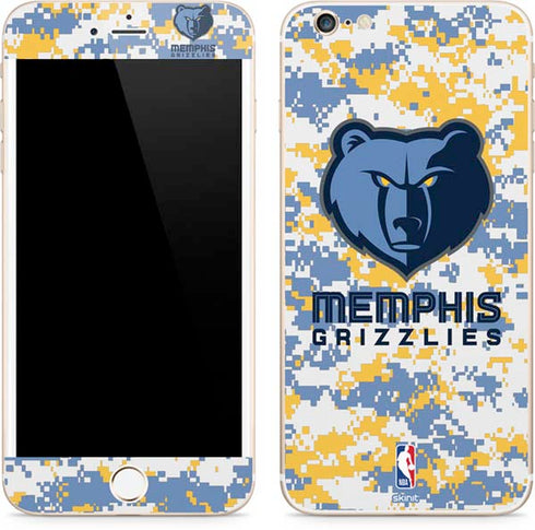 NBA Memphis Grizzlies Digi Camo iPhone 6/6s Plus Skin
