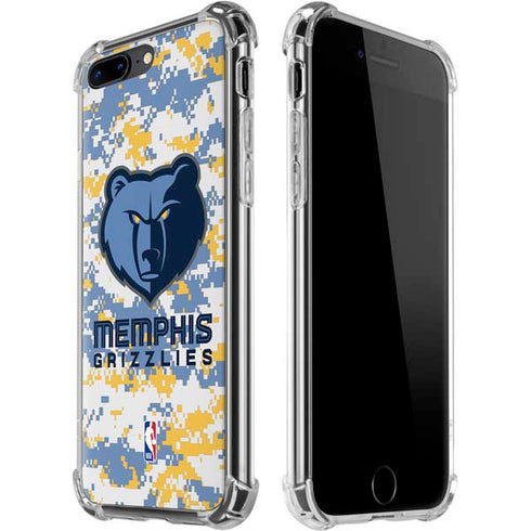 NBA Memphis Grizzlies Digi Camo iPhone 7/8 Plus Clear Case