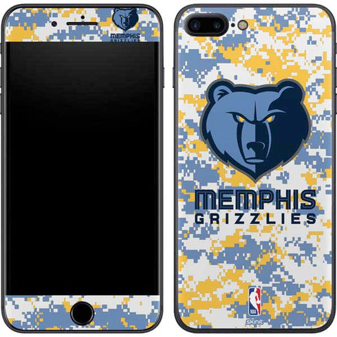 NBA Memphis Grizzlies Digi Camo iPhone 7 Plus Skin