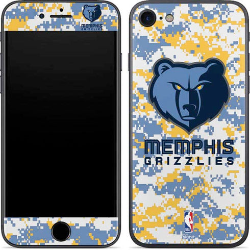 NBA Memphis Grizzlies Digi Camo iPhone 7 Skin