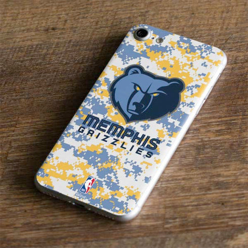 NBA Memphis Grizzlies Digi Camo iPhone 7 Skin