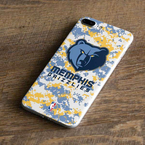 NBA Memphis Grizzlies Digi Camo iPhone 8 Plus Skin
