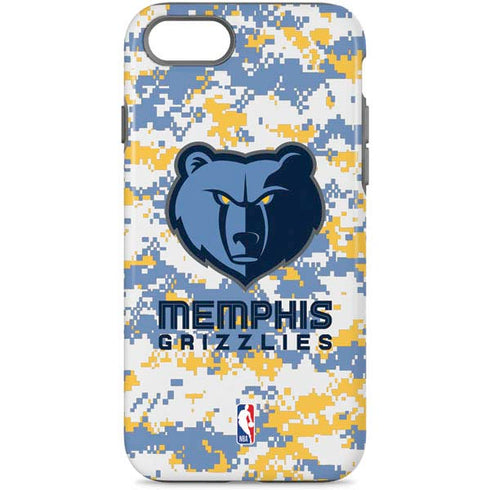 NBA Memphis Grizzlies Digi Camo iPhone 8 Pro Case