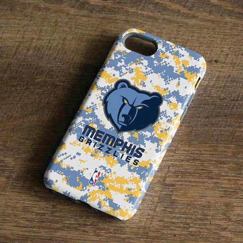 NBA Memphis Grizzlies Digi Camo iPhone 8 Pro Case