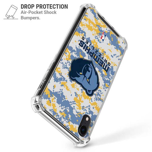NBA Memphis Grizzlies Digi Camo iPhone XR Clear Case