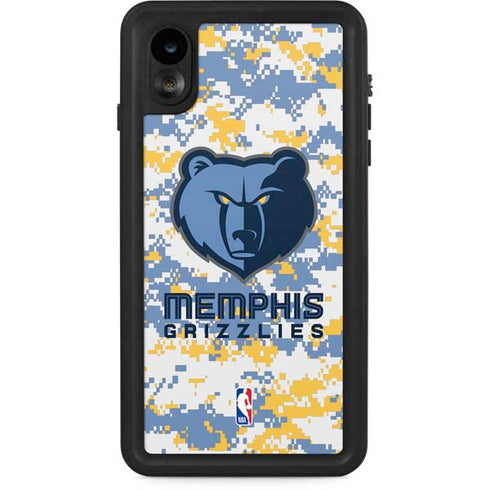 NBA Memphis Grizzlies Digi Camo iPhone XR Waterproof Case