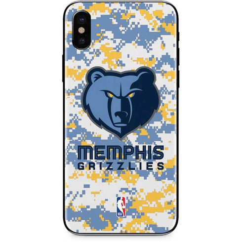 NBA Memphis Grizzlies Digi Camo iPhone XS Max Skin
