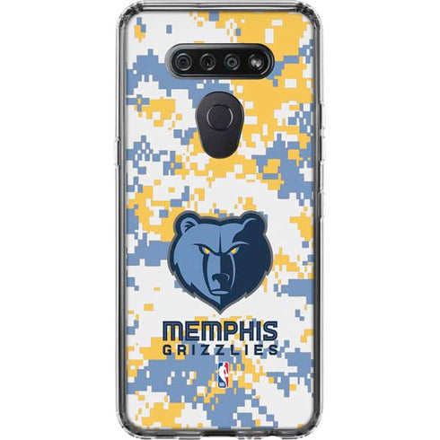 NBA Memphis Grizzlies Digi Camo LG K51/Q51 Clear Case