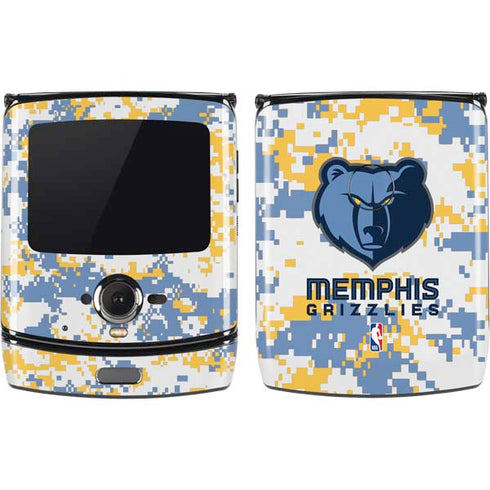NBA Memphis Grizzlies Digi Camo Motorola RAZR Skin