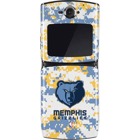 NBA Memphis Grizzlies Digi Camo Motorola RAZR Skin