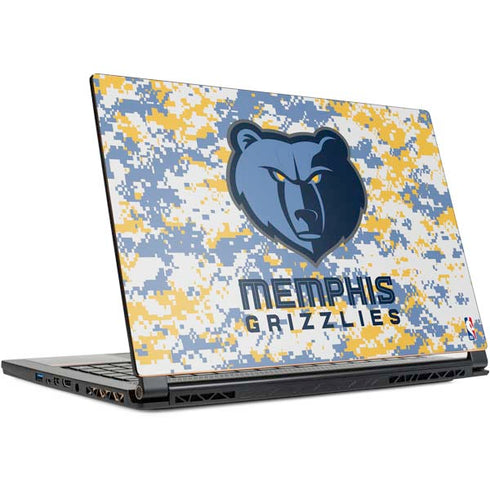 NBA Memphis Grizzlies Digi Camo MSI GS65 Stealth Laptop Skin