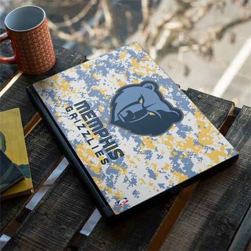 NBA Memphis Grizzlies Digi Camo MSI GS65 Stealth Laptop Skin