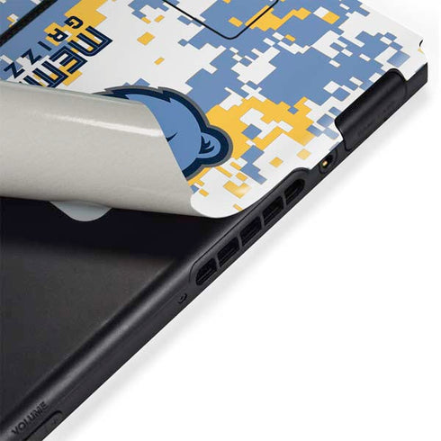 NBA Memphis Grizzlies Digi Camo Nintendo Switch Bundle Skin