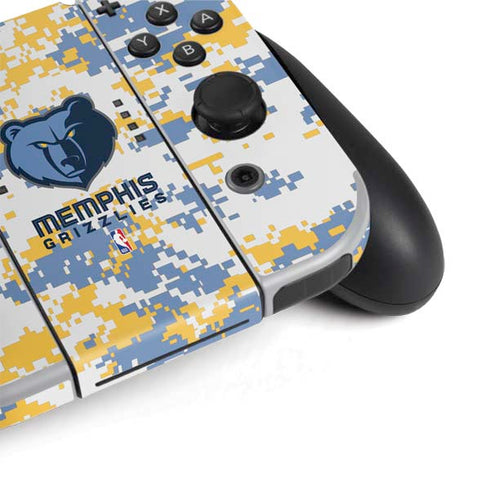 NBA Memphis Grizzlies Digi Camo Nintendo Switch OLED (2021) Skin