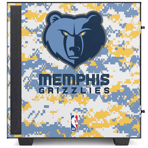 NBA Memphis Grizzlies Digi Camo NZXT H510 Compact ATX Mid-Tower Case Skin