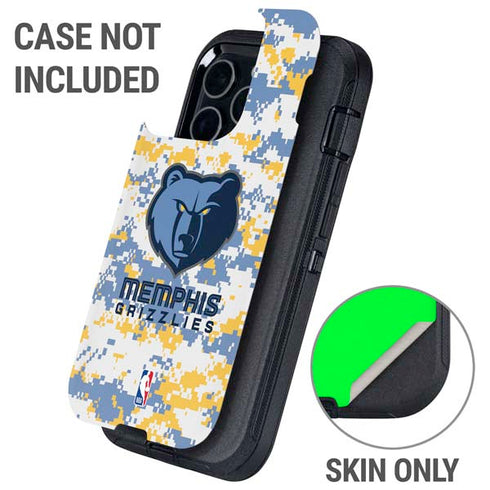 NBA Memphis Grizzlies Digi Camo Otterbox Defender iPhone Skin