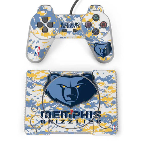 NBA Memphis Grizzlies Digi Camo PlayStation Classic Bundle Skin