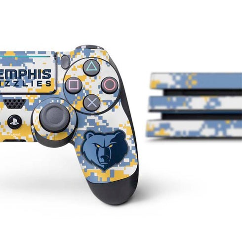 NBA Memphis Grizzlies Digi Camo PS4 Pro Bundle Skin
