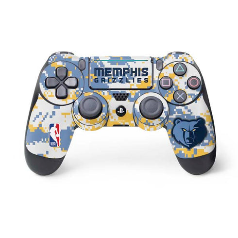NBA Memphis Grizzlies Digi Camo PS4 Pro/Slim Controller Skin