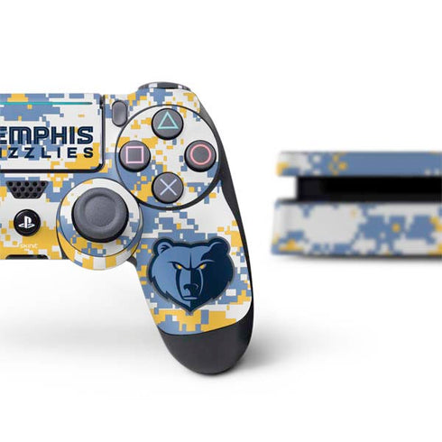NBA Memphis Grizzlies Digi Camo PS4 Slim Bundle Skin