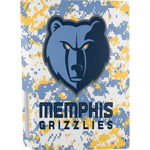 NBA Memphis Grizzlies Digi Camo PS5 Console Skin