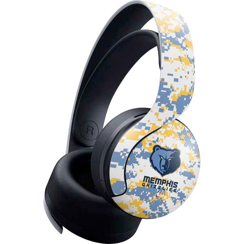 NBA Memphis Grizzlies Digi Camo PULSE 3D Wireless Headset for PS5 Skin