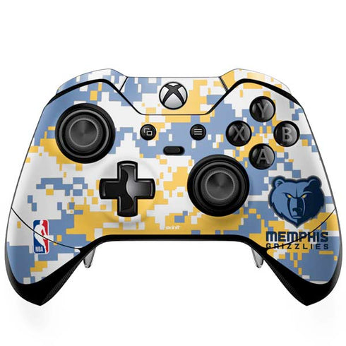 NBA Memphis Grizzlies Digi Camo Xbox One Elite Controller Skin