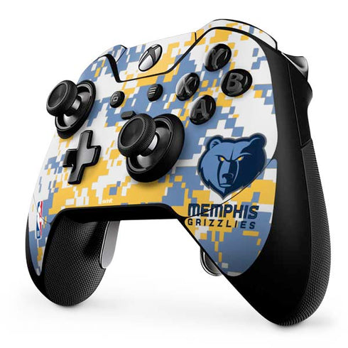 NBA Memphis Grizzlies Digi Camo Xbox One Elite Controller Skin