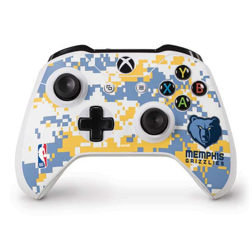 NBA Memphis Grizzlies Digi Camo Xbox One S Controller Skin