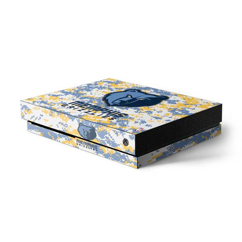 NBA Memphis Grizzlies Digi Camo Xbox One X Console Skin