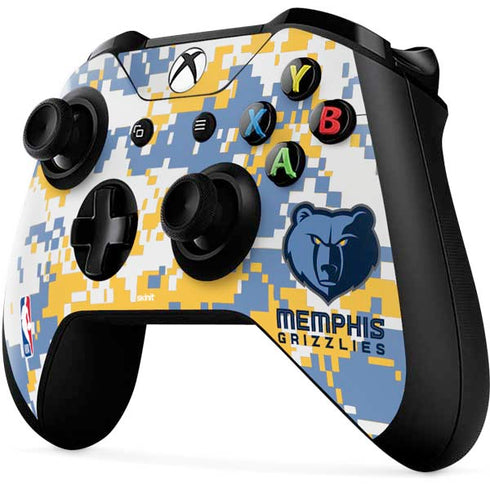 NBA Memphis Grizzlies Digi Camo Xbox One X Controller Skin