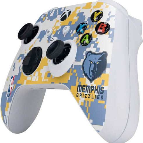 NBA Memphis Grizzlies Digi Camo Xbox Series S Controller Skin