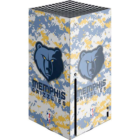 NBA Memphis Grizzlies Digi Camo Xbox Series X Console Skin