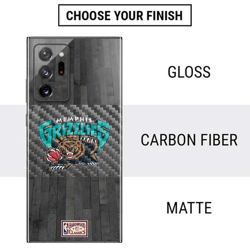 NBA Memphis Grizzlies Hardwood Classics Galaxy Note20 Ultra 5G Skin