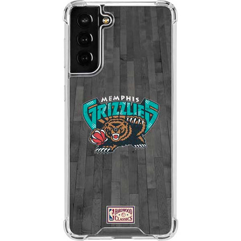 NBA Memphis Grizzlies Hardwood Classics Galaxy S21 FE Clear Case