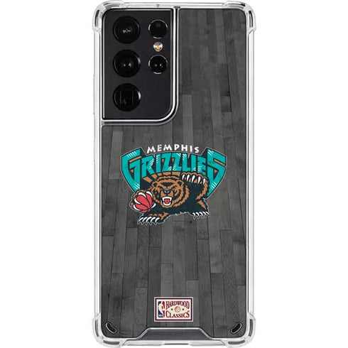 NBA Memphis Grizzlies Hardwood Classics Galaxy S21 Ultra 5G Clear Case