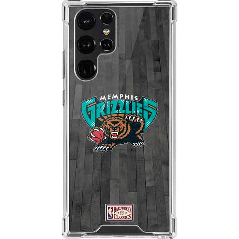 NBA Memphis Grizzlies Hardwood Classics Galaxy S22 Ultra Clear Case