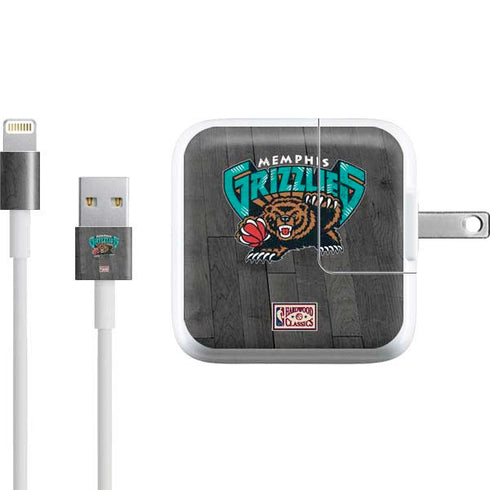 NBA Memphis Grizzlies Hardwood Classics iPad Charger (10W USB) Skin