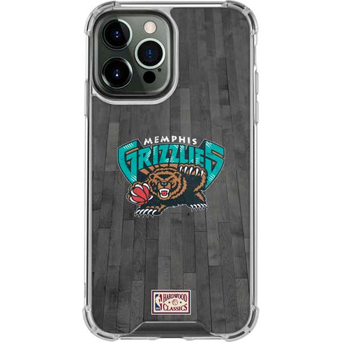 NBA Memphis Grizzlies Hardwood Classics iPhone 13 Pro Max Clear Case