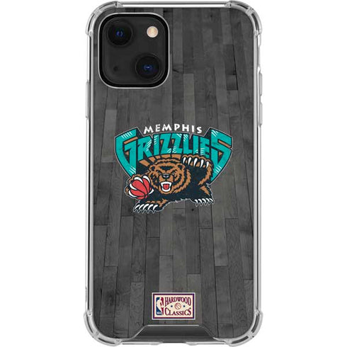 NBA Memphis Grizzlies Hardwood Classics iPhone 15 Plus Clear Case