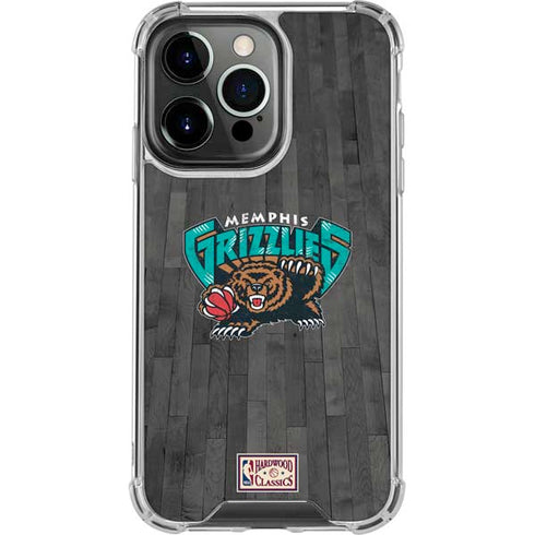 NBA Memphis Grizzlies Hardwood Classics iPhone 15 Pro Clear Case
