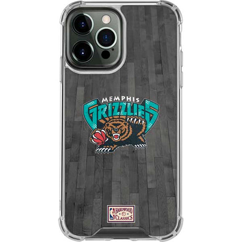 NBA Memphis Grizzlies Hardwood Classics iPhone 14 Pro Max Clear Case