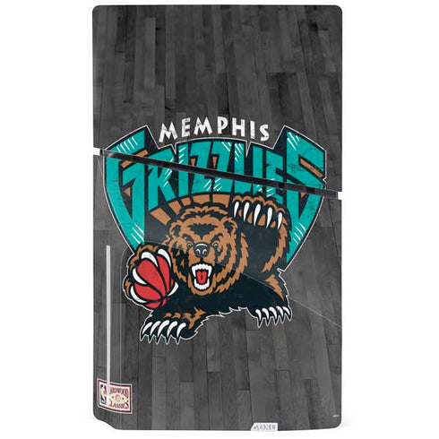NBA Memphis Grizzlies Hardwood Classics PS5 Slim Disk Bundle Skin