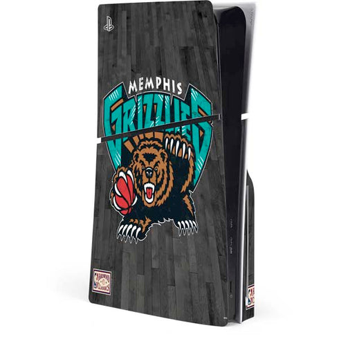 NBA Memphis Grizzlies Hardwood Classics PS5 Slim Disk Console Skin