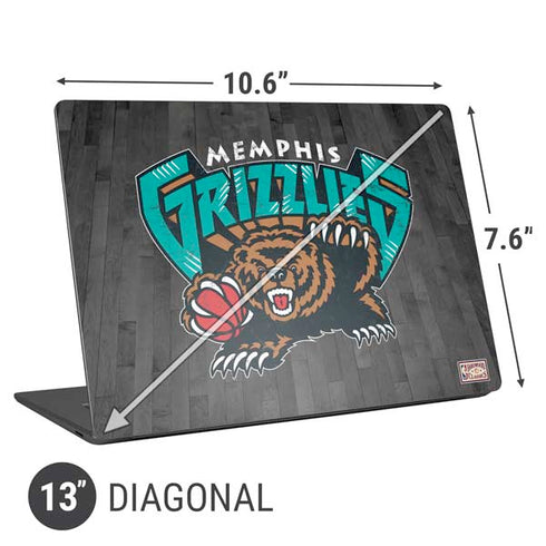 NBA Memphis Grizzlies Hardwood Classics Universal Laptop 13in (10.6 x 7.6in) Skin