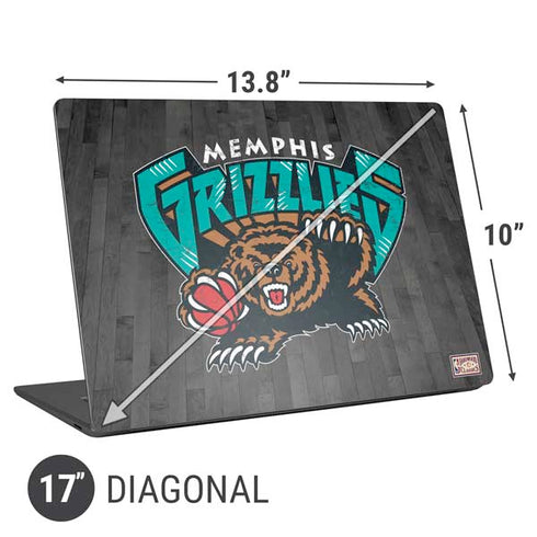 NBA Memphis Grizzlies Hardwood Classics Universal Laptop 17in (13.8 x 10in) Skin