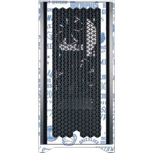 NBA Memphis Grizzlies Historic Blast Corsair 4000D Tempered Glass Mid-Tower ATX Case Skin