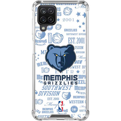 NBA Memphis Grizzlies Historic Blast Galaxy A12 Clear Case