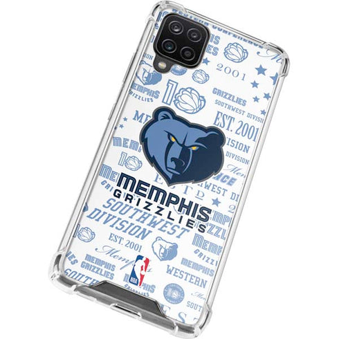 NBA Memphis Grizzlies Historic Blast Galaxy A12 Clear Case